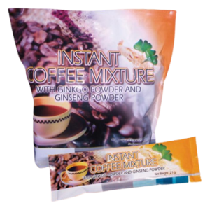 ginkgo powder and ginseng powder